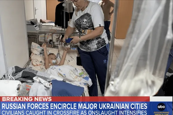 Children on dialysis in underground temporary hospitals in Ukraine